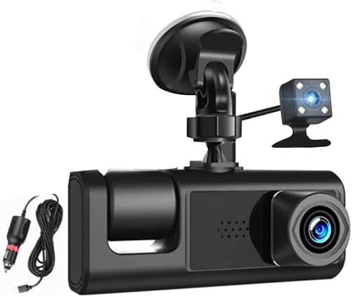 Drumstone (𝟏0 𝐘𝐞𝐚𝐫s 𝐖𝐚𝐫𝐫𝐚𝐧𝐭𝐲) Dash Cam Front and Rear – 1080P HD Dual Car Camera with 1…