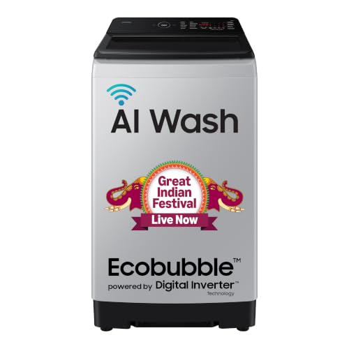 Samsung 8 Kg, 5 Star, AI Wash, AI Energy Mode, Wi-Fi, Ecobubble, AI VRT+, Super Speed,…