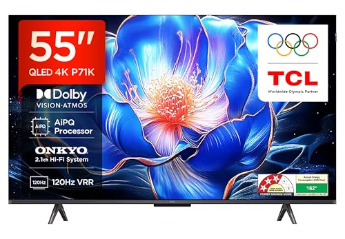 TCL 139 cm (55 inches) 4K Ultra HD Smart QLED Google TV | 120 Hz VRR | HDR 10+ | 35W On…