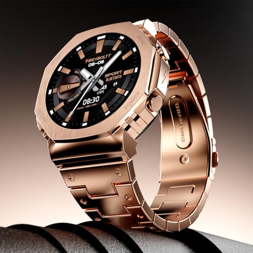 Boltt Obsidian 33.5mm (1.32 inch) AMOLED Display, Stainless Steel Design, 466 * 466 px…