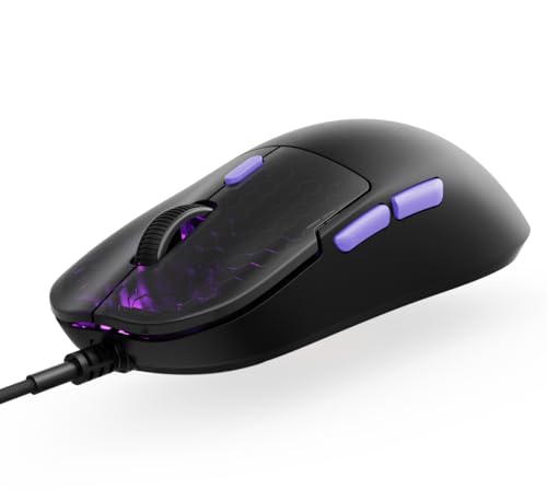 Kreo Harpy Gaming Mouse Wired, 55g Ultra-Lightweight Design Gaming Mouse, Customizable…