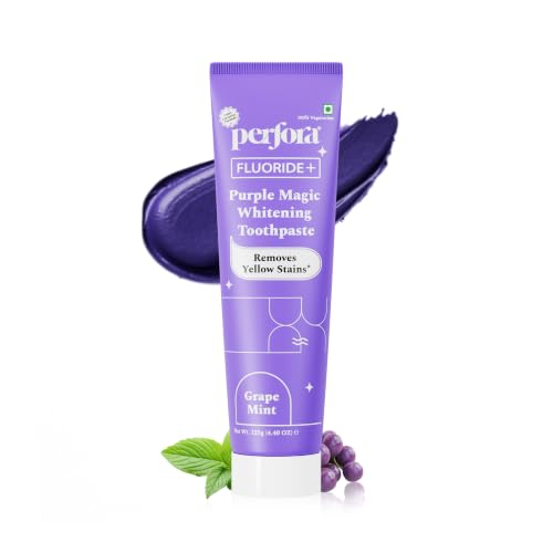 Perfora Purple Whitening Toothpaste-125g | Purple Toothpaste For Teeth Whitening | Teet…