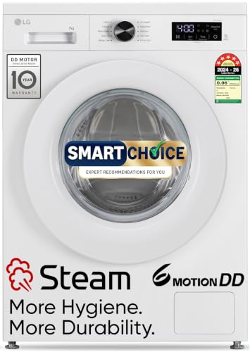 LG Smart Choice, 7 Kg, 5 Star, Steam, Inverter Direct Drive Technology, 6 Motion DD, Fu…