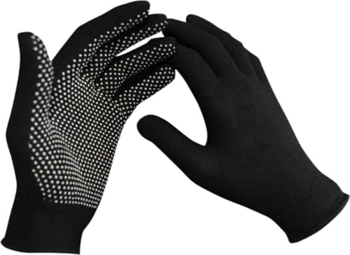 Shopeleven Black and White PVC Cricket Batting Gloves – Dotted Tennis Design for Men wi…