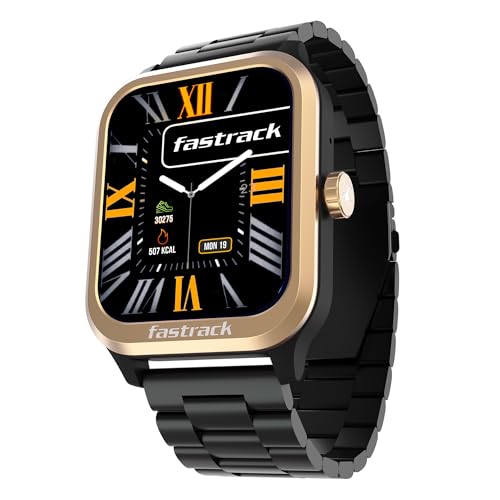 Fastrack Jupiter Retro 1.83" Display Smart Watch with BT Calling, Functional Crown, Met…