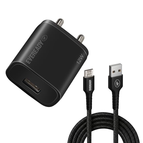 Eveready 12W Compact Charger,Lightweight Design,BIS Certified,Complete Protection Again…