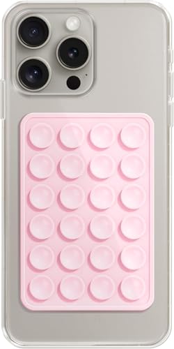 Meyaar Silicone Phone Sticky Grip, Suction Phone Case Mount for iPhone and Android, Han…
