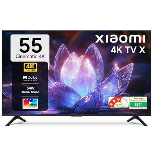 Xiaomi (139 cm) 55 inch Smartchoice X 4K Ultra HD Smart | Dolby Vision | 120Hz Game Boo…