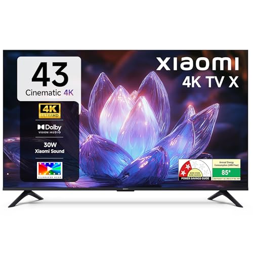 Xiaomi (108 cm) 43 inch Smartchoice X 4K Ultra HD Smart | Dolby Vision | Eye Care Mode…