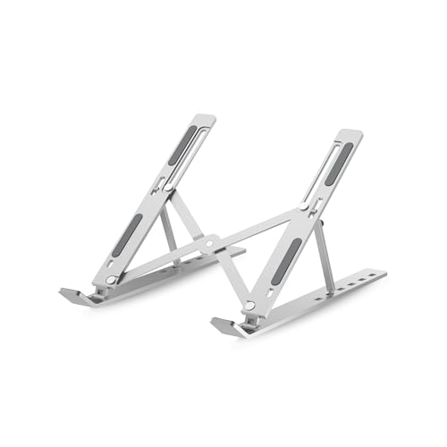 Geonix Trek T3 Aluminium Ergonomic Laptop Stand | 7 Angles Adjustable Tabletop | Anti S…