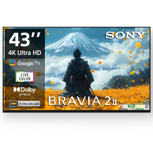 Sony 108 cm (43 inches) Smartchoice BRAVIA 2M2 Series 4K Ultra HD Smart LED Google TV K…