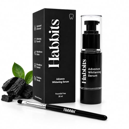 Habbits Instant Teeth Whitening Serum - 30ml | Whiter Teeth From 1st Use | Enamel Safe…