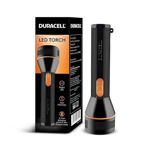 Duracell LED Torch Light, Super Bright, 6000 LUX, Ultra-Light and Easy to Carry Design,…