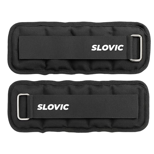 Slovic Ankle Weights 2 KG [2 x 1 KG] for Legs | Adjustable Leg Weights | Extra Weight f…