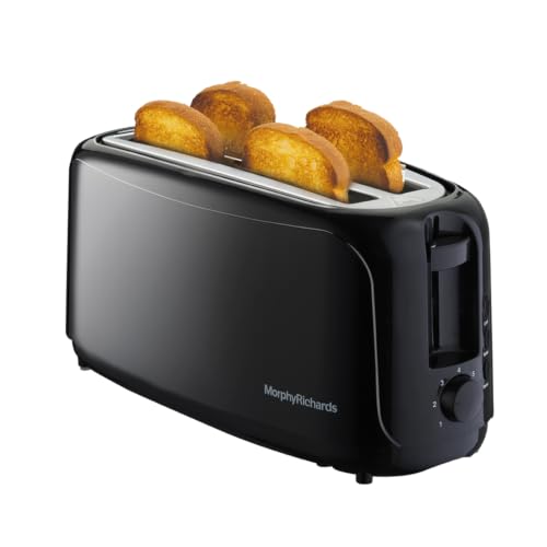 Morphy Richards AT 402 1450 Watts Pop-Up Toaster | 4-Slice Automatic Pop Up Toaster Wit…