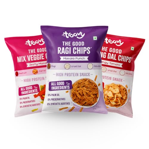 Troovy Mixed Chips | Tasty & High Protein Snacks | 30% Of Protein Needs | No Palm Oil,…
