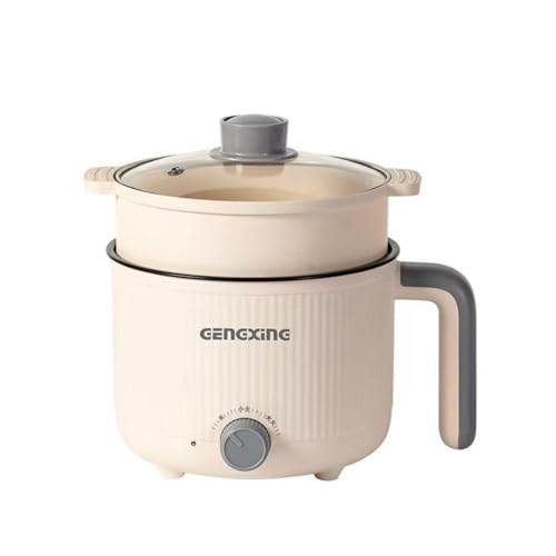 MOOKA Mini Multipurpose Electric Cooker Kettle With Steamer 1.5 Liter Inner Pot Non-Sti…