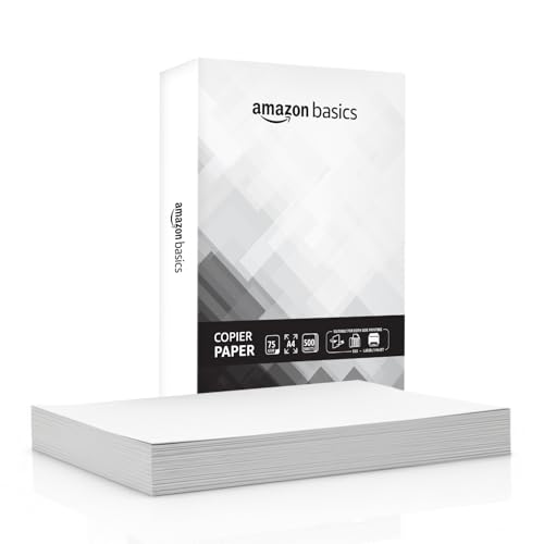 Amazon Basics A4 Copier Paper | Multipurpose Paper | 75 GSM | 500 Sheets | Compatible w…