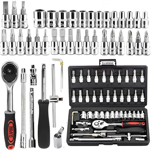 CLAPONE Tool Kit Socket Ratchet Wrench Goti Set/Socket Screwdriver Set/Socket Wrenches/…