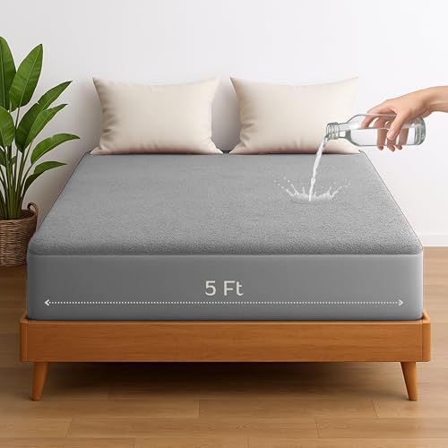 Vastrora 100% Waterproof Mattress Protector Queen Size 5x6 Ft | 60x72 in