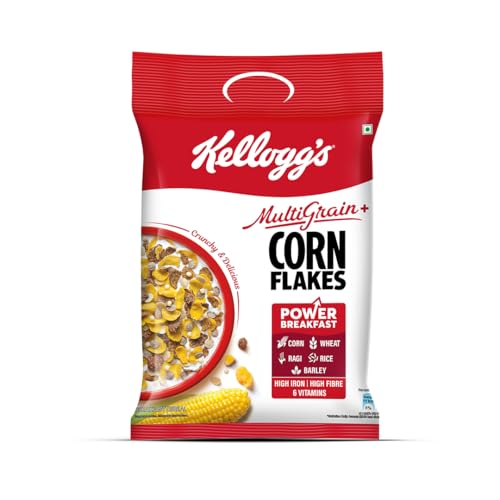 Kellogg's Multigrain plus Corn Flakes 450 G | Power of 5 Grains | 6 Vitamins | High Iro…