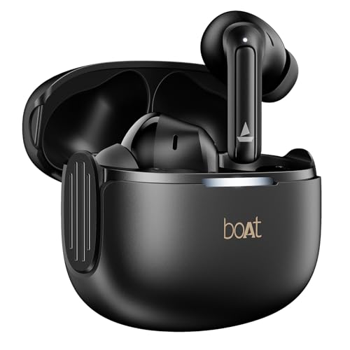 boAt Airdopes 219, 4Mics ENx, 40H Battery, Best in Segment for Calling, App Support, Bl…