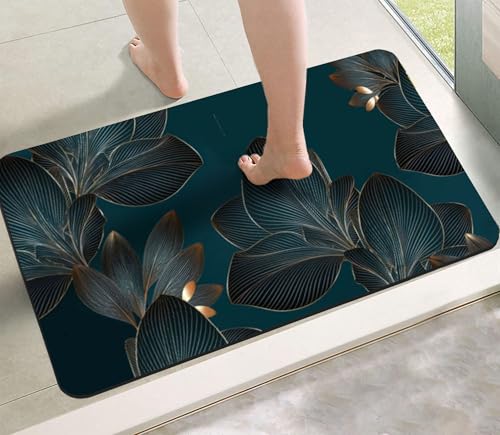 Yellow Weaves 3D Patterned Anti Slip Water Soaking Floor Mat, Water Absorbent Non Slip…