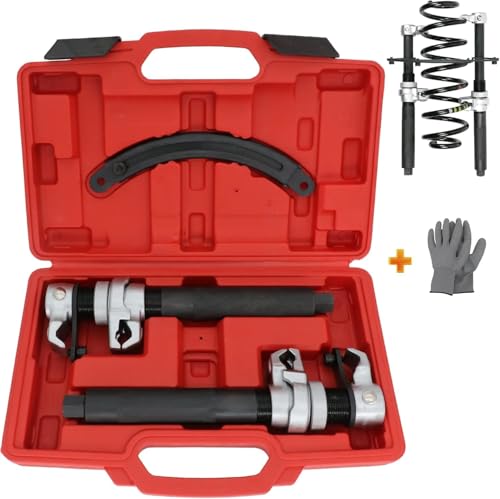 Hetkrishi Coil Spring Compressor Tool Automotive 2 pcs Heavy Duty Macpherson Strut Spri…