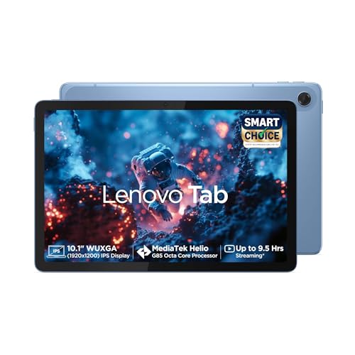 Lenovo Tab (Smartchoice) | 10.1 Inch Display| Wi-Fi Only| 4 GB RAM + 64 GB ROM (Expanda…