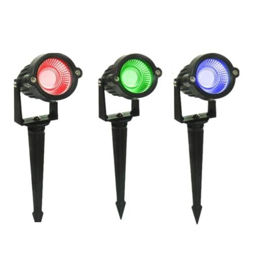 CELIGHT 5W RGB LED Garden Spike Light|Automatic Color Changing|Waterproof Outdoor Tree…