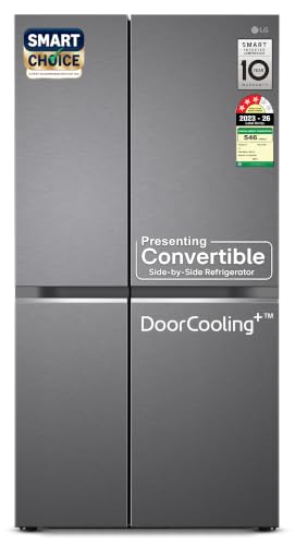 LG 650 L, 3 Star, Smart Inverter Compressor, Convertible, Door Cooling+, Frost Free Dou…