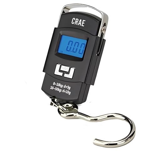 CRAE Electronic Portable Digital LED Screen Luggage Weighing Scale with Big Hook | Hand…