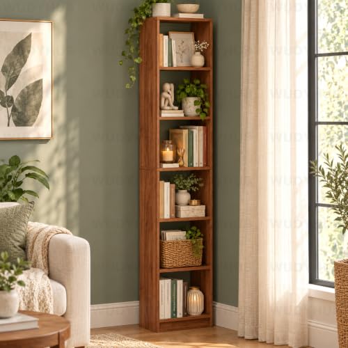 Wudyhub Engineered Wood 6 Shelf Multipurpose Bookshelf | Storage Organizer Stand | Clas…