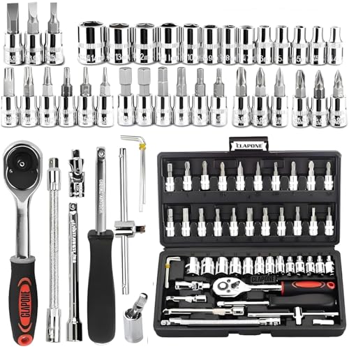 CLAPONE Tool Kit Socket Ratchet Wrench Set Socket Wrench/Screwdriver set/Bike Tool/Set/…