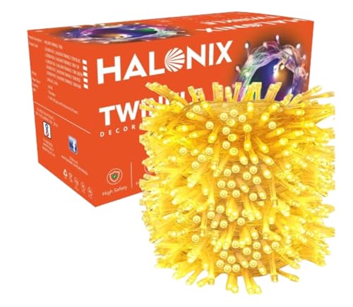 Halonix Twinkle 32 Feet Yellow 46 LED Decorative Light | Diwali Lights for Decoration f…
