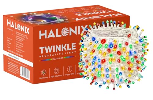Halonix Twinkle 32 Feet Multicolor 46 LED Decorative Light | Diwali Lights for Decorati…