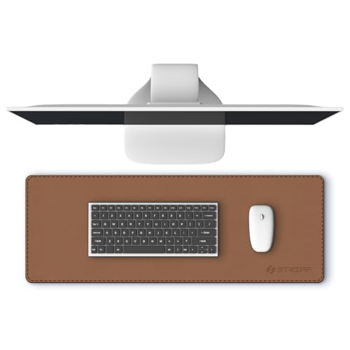 STRIFF Desk Pad Protector, Mouse Pad, Office Desk Mat, Non-Slip PU Leather Desk Blotter…