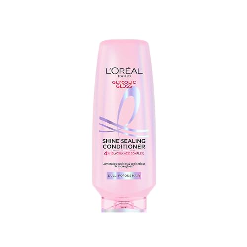 L’Oreal Paris Glycolic Gloss Conditioner - 4% Glycolic Acid, 175ml | Dull hair rescue f…