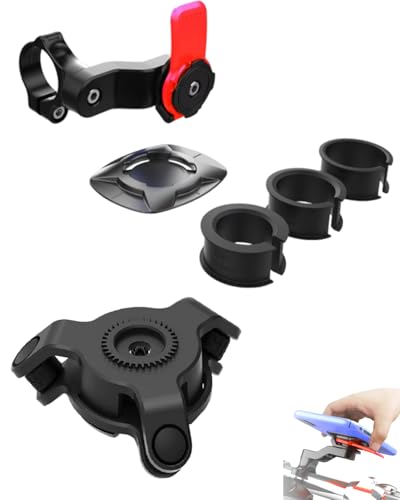 Quad Lock Bike Mount, 6-Piece Accessory Kit with Handlebar Mount and Vibration Dampener…