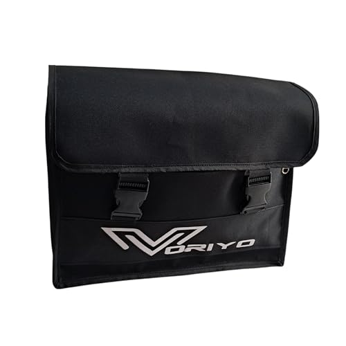 VORIYO Bike Saddle Bag Motorcycle Side Bag with Water Resistant use for All Bikes Black…