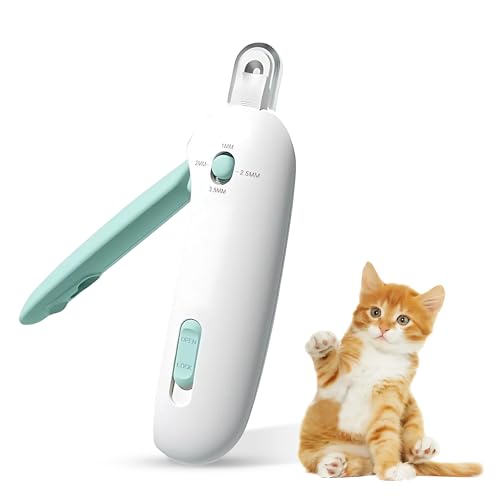 Yuppy Puppy Nail Clipper for Cats - Gentle Round Hole Trimmer with Dust Storage | Adjus…