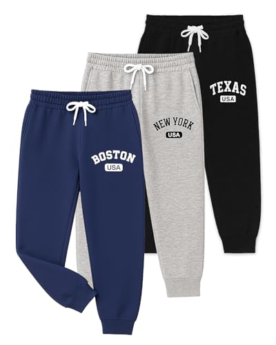 Kuchipoo Boys Track Pants - Pack of 3 (KUC-LOW-149, 6-7 Years, Multi-Colored)