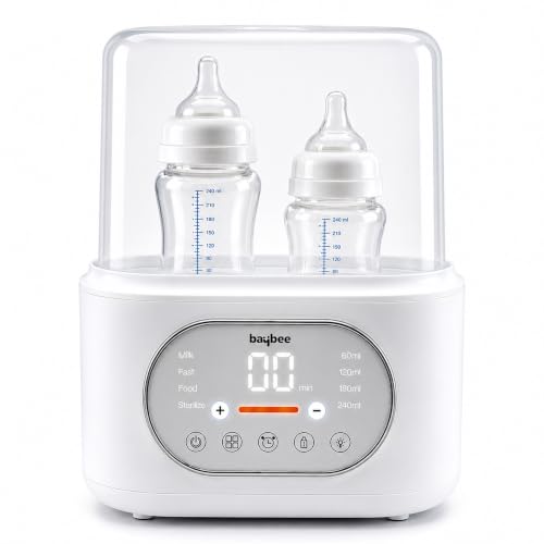 Baybee 10-in-1 Baby Bottle Warmer for Milk with 360° Steam & 24H Keep Warm| Fast Milk W…