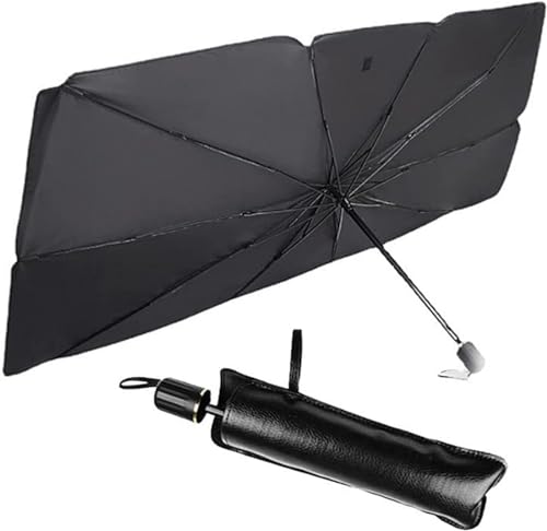 KUST Foldable Car Windshield Sun Shade Umbrella, Fabric Sun Visor Protector for Various…