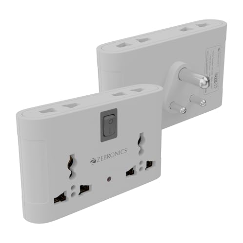 Zebronics Power Extension Socket, 1500 Watts, 6 Amps, 4x High Quality Universal Socket,…