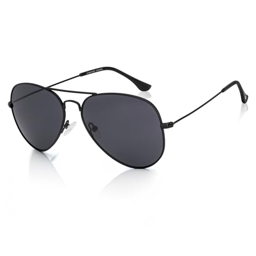 Vincent Chase By Lenskart | Matte Black Full Rim Pilot | Polarized Stylish Sunglasses |…