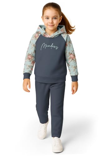 HELLCAT Trendy Co-ords With Hoodie Sweatshirt and Trackpant Clothing Set for Girls_ Dar…