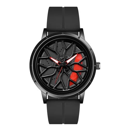 Shocknshop RevolveX Rotating Hollow Wheel Hub Creative Fashion Analog Silicone Magnetic…