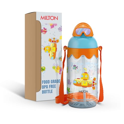 MILTON Sage 450 Sipper PET Water Bottle for School Kids | Food Grade & BPA Free | Leak…