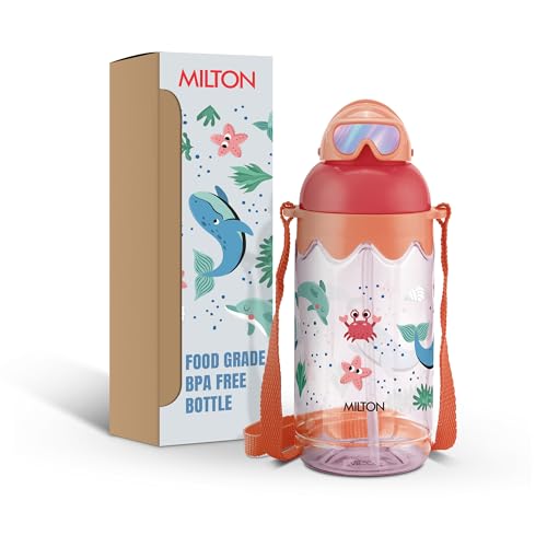 MILTON Sage 450 Sipper PET Water Bottle for School Kids | Food Grade & BPA Free | Leak…